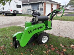 Tree Stump Grinder Side Zoom Pic